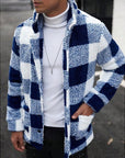 Helvano | Karierte Herrenjacke mit Stehkragen
