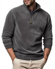 Helvano | Troyer-Sweatshirt mit Stehkragen für Herren