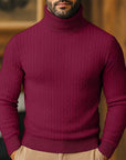 Helvano | Rollkragenpullover mit Zopfmuster für Herren
