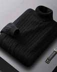 Helvano | Zopfstrick-Rollkragenpullover für Herren