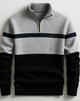 Helvano | Herren-Pullover mit Zip-Kragen