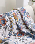 Helvano | Baumwoll-Überwurf mit Quasten im Boho-Stil