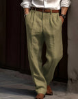 Helvano | Plissierte Leinenhose für Herren