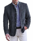 Helvano | Herren-Blazer mit Stehkragen