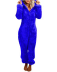 Helvano | Teddy-Fleece Overall mit Kapuze für Damen
