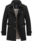 Helvano | Herren-Trenchcoat mit Doppelknopfleiste