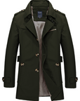 Helvano | Herren-Trenchcoat mit Doppelknopfleiste