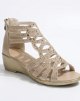 Helvano | Keilsandalen mit Reissverschluss für Damen