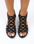Helvano | Keilsandalen mit Reissverschluss für Damen