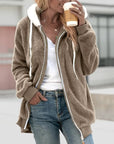 Helvano | Extra warmer Teddy-Fleece Zip-Hoodie für Damen