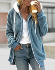 Helvano | Extra warmer Teddy-Fleece Zip-Hoodie für Damen