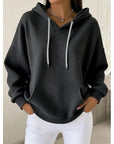 Helvano | Struktur-Hoodie mit Tunnelzug