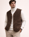 Helvano | Herren Teddy-Fleece Weste