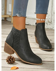 Helvano | Cut-out Stiefeletten mit niedrigem Absatz für Damen