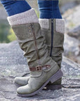Helvano | Orthopädische Stiefel mit flachem Absatz für Damen