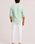 Helvano | Slim-Fit Herrenhemd mit Streifen und langem Arm