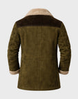 Helvano | Wildleder-Herrenjacke mit Lammfell und Kragen