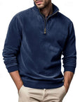 Helvano | Troyer-Sweatshirt mit Stehkragen für Herren