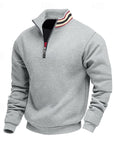 Helvano | Troyer Strickpullover mit Stehkragen für Herren