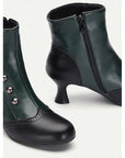 Helvano | Vintage Stiefeletten mit Knöpfen für Damen