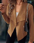 Helvano | Drapierte offene Jacke für Damen
