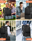Helvano | Grosser Reiserucksack mit USB-Anschluss