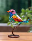 Helvano | Vogelfiguren aus Farbglas