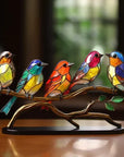 Helvano | Vogelfiguren aus Farbglas