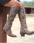 Helvano | Cowboystiefel mit Absatz für Damen