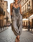 Helvano | Bestickter Boho-Jumpsuit für Damen
