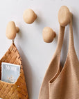 Helvano | Runde Wandhaken aus Holz im 2er-Set