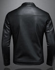 Helvano | Klassische Lederjacke für Herren in Schwarz