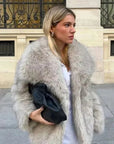 Helvano | Warmer Kunstpelzmantel für Damen