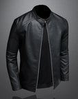 Helvano | Klassische Lederjacke für Herren in Schwarz