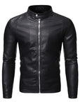 Helvano | Lederjacke mit Stehkragen für Herren