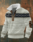 Helvano | Bedruckter Strickpullover für Herren