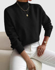 Helvano | Strickpullover mit Stehkragen für Damen