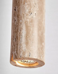 Helvano | Travertin LED-Kronleuchter im Wabi-Sabi-Stil