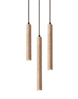Helvano | Travertin LED-Kronleuchter im Wabi-Sabi-Stil