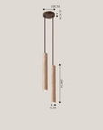 Helvano | Travertin LED-Kronleuchter im Wabi-Sabi-Stil
