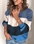 Helvano | Lockerer gestreifter Pullover für Damen