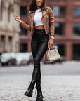 Helvano | Elegante Damenjacke in Lederoptik