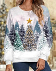 Helvano | Glitzer-Weihnachtssweatshirt aus Strick für Damen