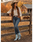 Helvano | Western-Stiefeletten mit Fransen für Damen