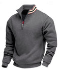 Helvano | Troyer Strickpullover mit Stehkragen für Herren