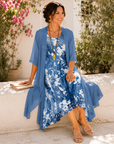 Helvano | Fliessendes Damenkleid mit Doppellage