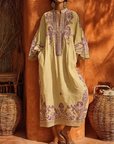 Helvano | Fliessendes Sommerkleid mit Stickerei für Damen