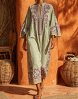 Helvano | Fliessendes Sommerkleid mit Stickerei für Damen