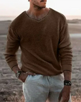 Helvano | Herren Strickpullover mit langen Ärmeln