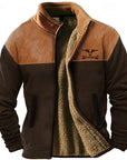 Helvano | Zweifarbige Fleecejacke für Herren
